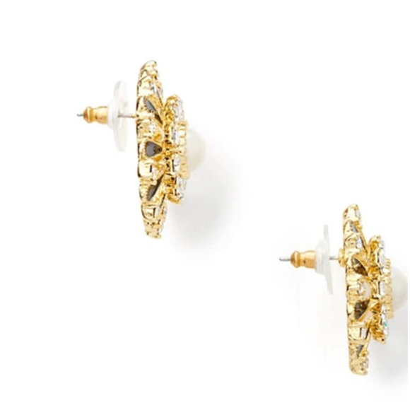 NWT kate spade tuxedo pearls studs - Picture 3 of 9